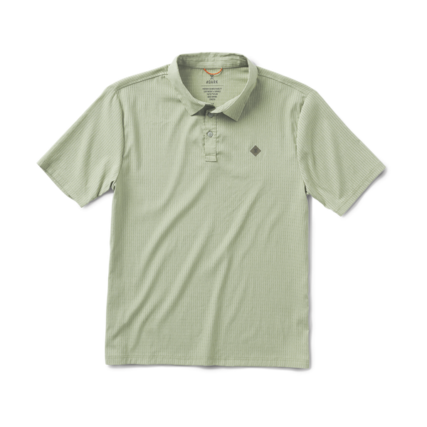 roark Bless Up Breathable Stretch Polo Shirt - Dusty Green | Roark