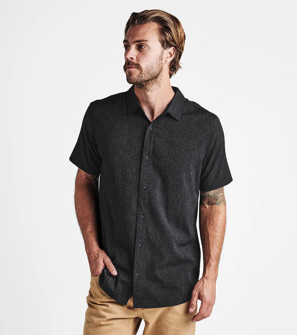 Roark Bless Up Breathable Stretch Shirt - Black | Roark