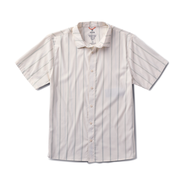 roark Bless Up Breathable Stretch Shirt in Unbleached