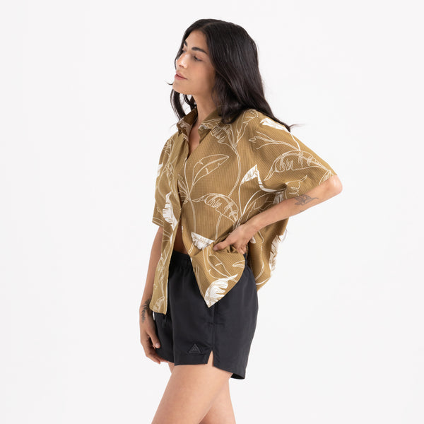 Roark Bless Up Breathable Stretch Shirt In Woodland