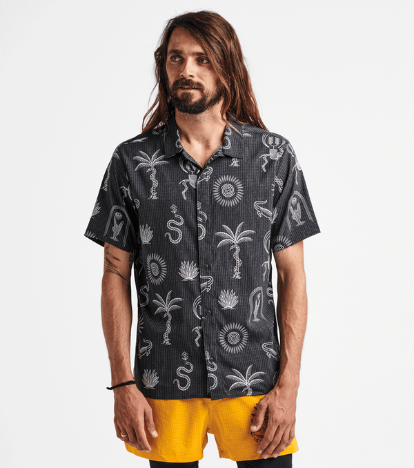 Roark Bless Up Trail Button Up Shirt - Black & White | Roark