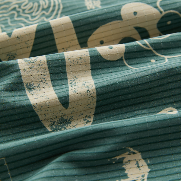 Roark Bless Up Trail Button Up Shirt In Slate Green