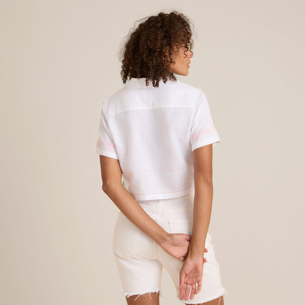 Roark Camp Short Sleeve Button Up Shirt In Dusty Orchid