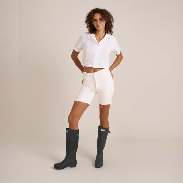 Roark Camp Short Sleeve Button Up Shirt In Dusty Orchid