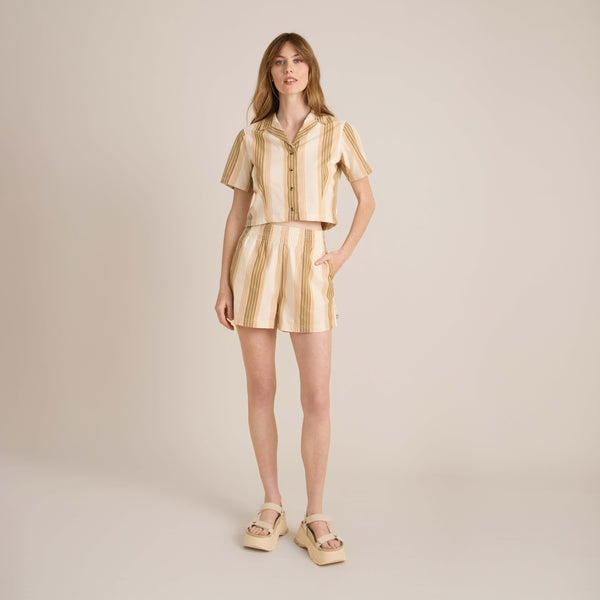 Roark Camp Short Sleeve Button Up Shirt In Woodland