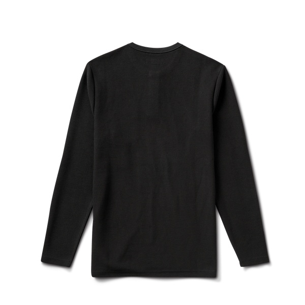 Roark Companion Long Sleeve Thermal Henley - Black | Roark