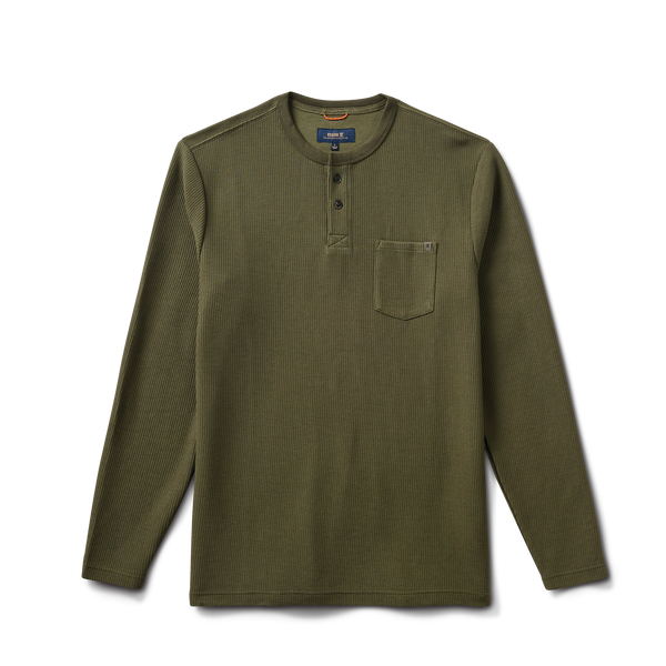 roark Companion Long Sleeve Thermal Henley - Military | Roark