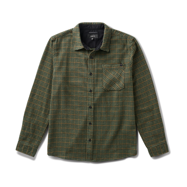 roark Crossroads Organic Cotton Flannel in Dark Forest