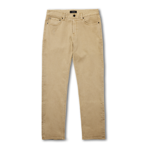 roark HWY 128 5-Pocket Broken Twill Denim in Desert Khaki