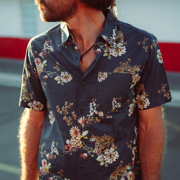 Roark Journey Button Up Shirt Button Up Shirt In Deep Navy