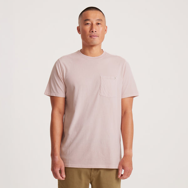 Roark Made To Fade Short Sleeve Tee In Washed Dusty Violet