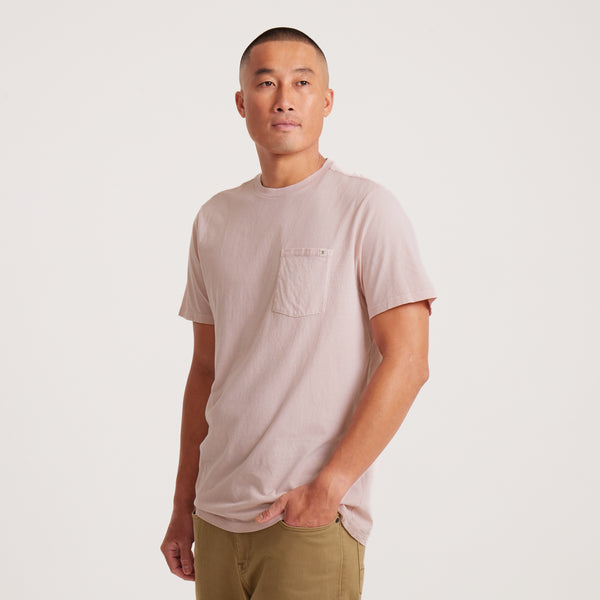 Roark Made To Fade Short Sleeve Tee In Washed Dusty Violet
