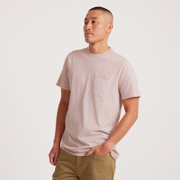 Roark Made To Fade Short Sleeve Tee In Washed Dusty Violet