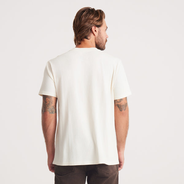 Roark Made To Fade Short Sleeve Tee - Washed Off White | Roark