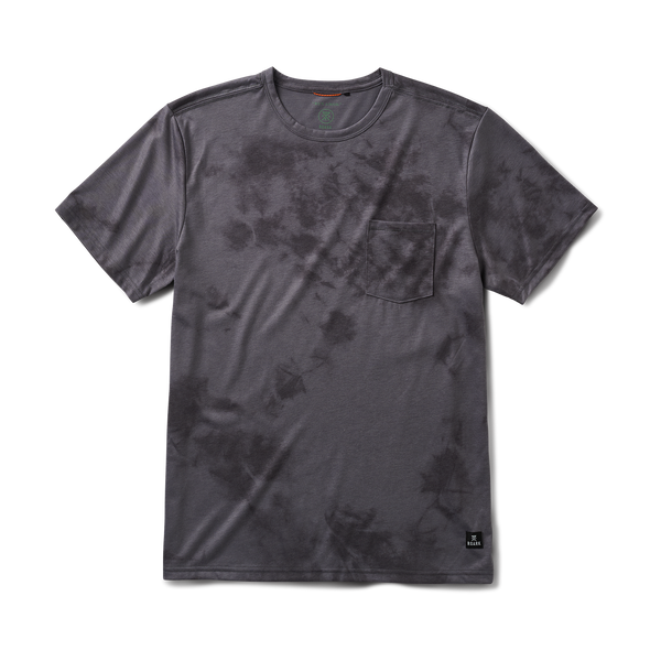 roark Mathis Active Tie Dye Pocket Short Sleeve Tee in Grey
