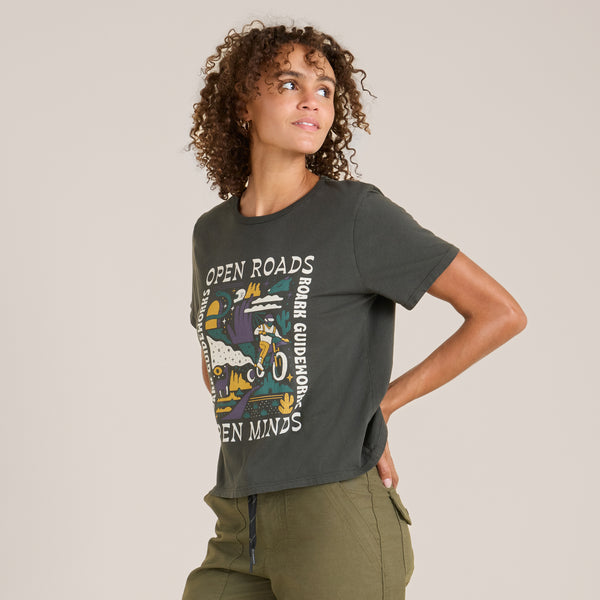 Roark Open Roads Everyday Premium Tee In Dark Military