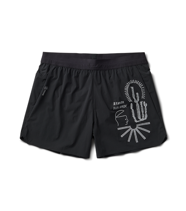 roark Alta 5" Shorts - Black | Roark