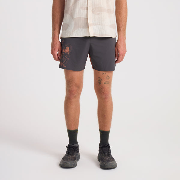 Roark Alta 5" Shorts In Onyx