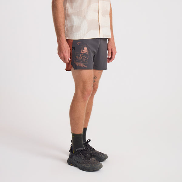 Roark Alta 5" Shorts In Onyx