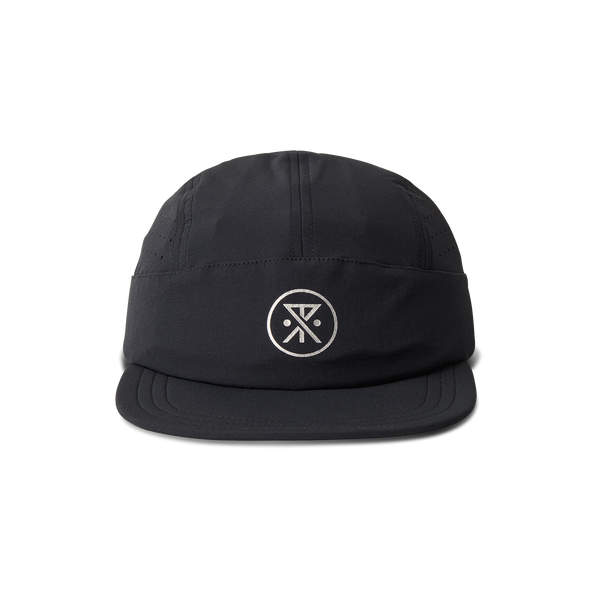 roark Alta Elite Run Hat Strapback Hat in Black