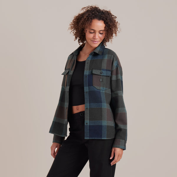 Roark Amberley Flannel In Deep Navy