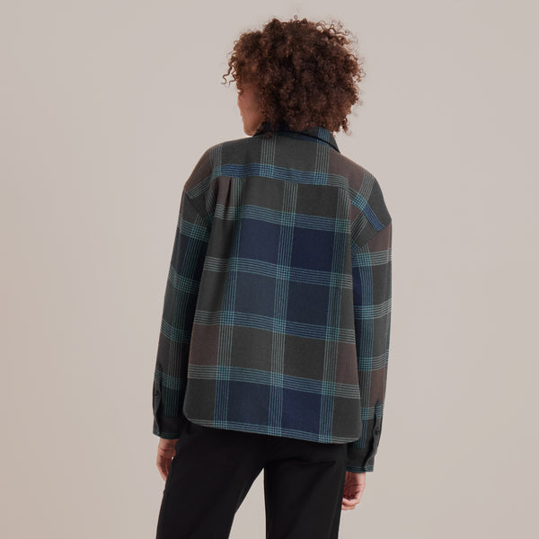 Roark Amberley Flannel In Deep Navy