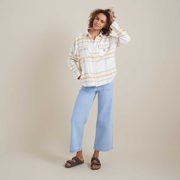 Roark Amberley Flannel In Dusky Sky