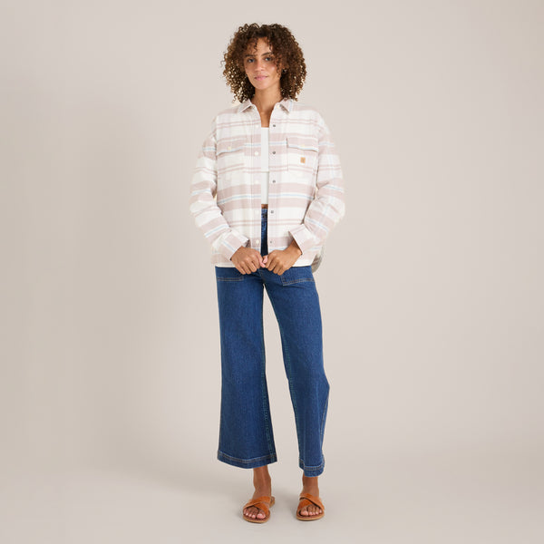 roark Amberley Flannel in Glacier