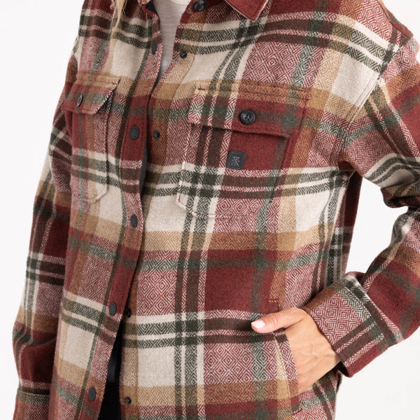 Roark Amberley Flannel In Sangria