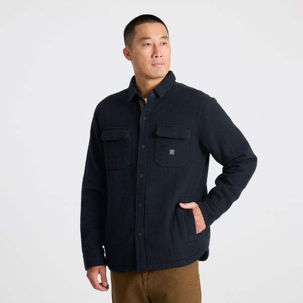 Roark Backwoods Overshirt Jacket In Black