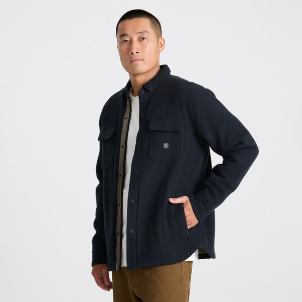 Roark Backwoods Overshirt Jacket In Black