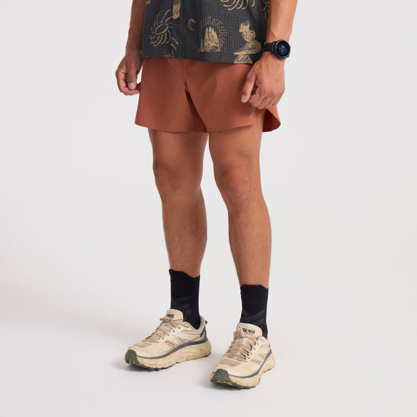 Roark Baja 5" Shorts In Burnt Orange