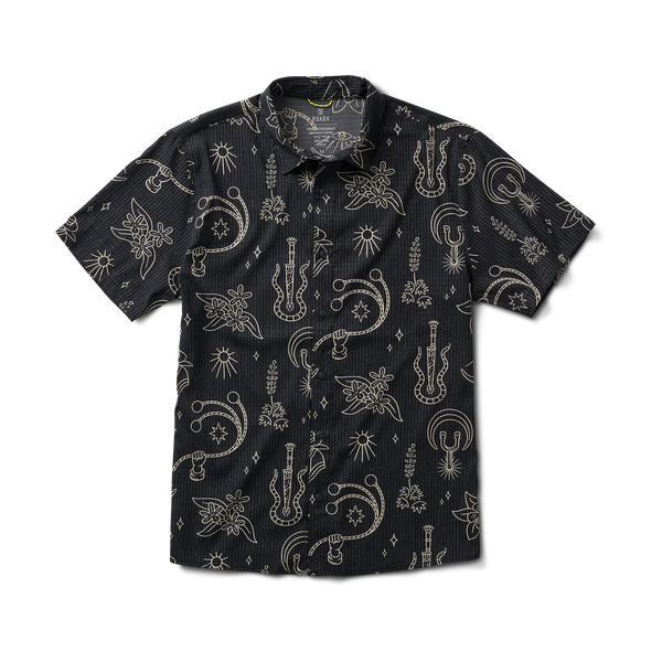 roark Bless Up Breathable Stretch Shirt in Black