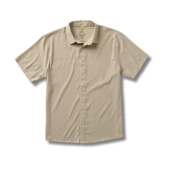 roark Bless Up Breathable Stretch Shirt in Fossil
