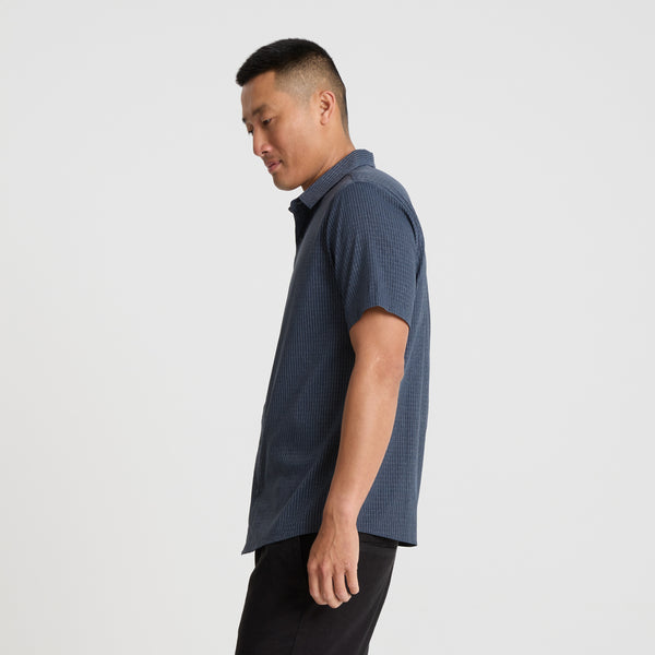 Roark Bless Up Breathable Stretch Shirt - Navy