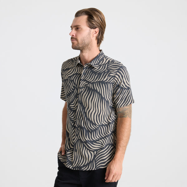 Roark Bless Up Button Up Shirt In Grey