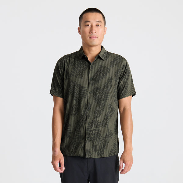Roark Bless Up Button Up Shirt In Military Kelp