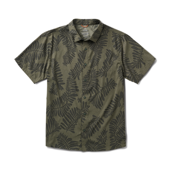 roark Bless Up Button Up Shirt in Military Kelp