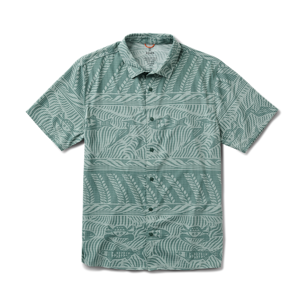 roark Bless Up Button Up Shirt in Slate Green