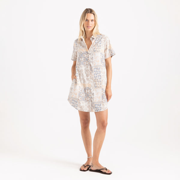 Roark Bless Up Dress In Eggshell