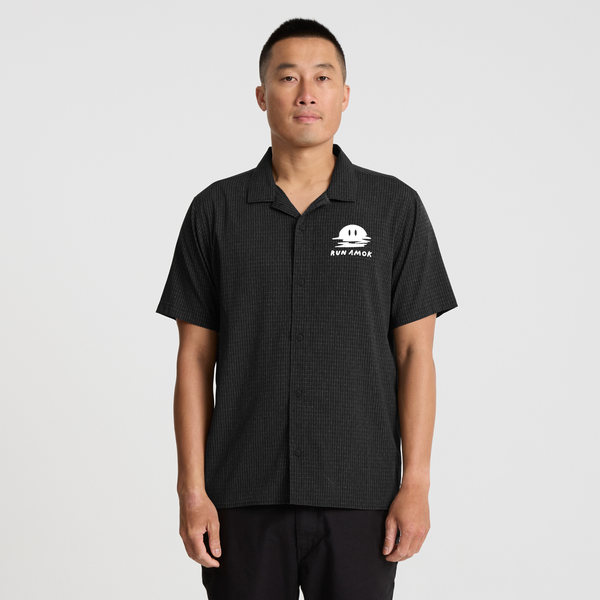 Roark Bless Up Trail Button Up Shirt In Black