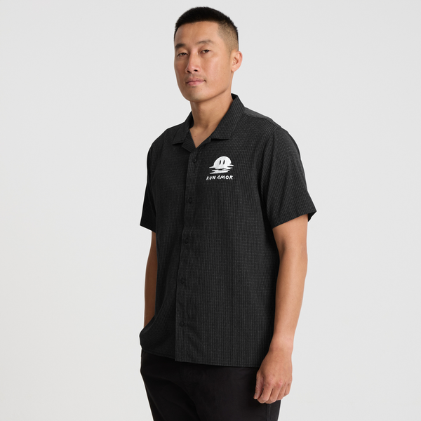 Roark Bless Up Trail Button Up Shirt In Black