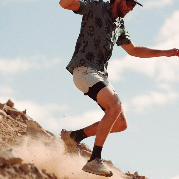 Roark Bless Up Trail Button Up Shirt In Forest