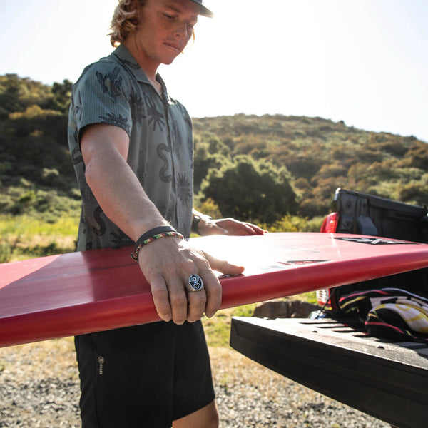 Roark Bless Up Trail Button Up Shirt In Forest