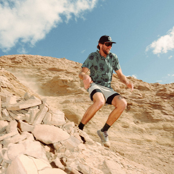 Roark Bless Up Trail Button Up Shirt In Forest