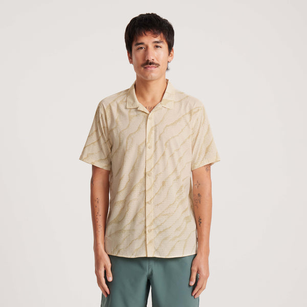 Roark Bless Up Trail Button Up Shirt In Ivory