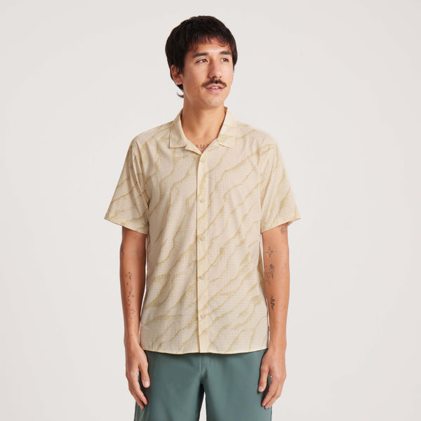 Roark Bless Up Trail Button Up Shirt In Ivory