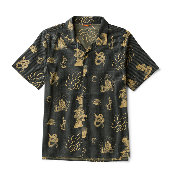 roark Bless Up Trail Button Up Shirt in Onyx
