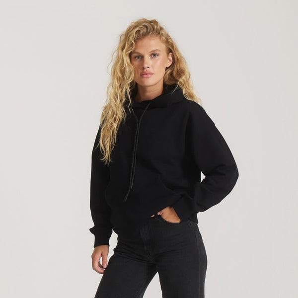Roark Bolo Fleece Hoodie In Black