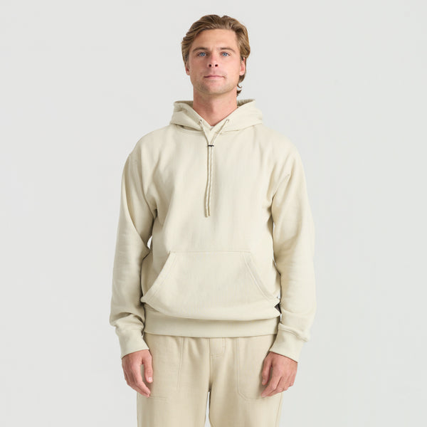 Roark Bolo Fleece Hoodie In Fossil